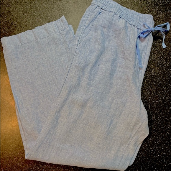 Talbots Pants - Talbots Women’s Wide Leg 100%  Linen Pants Size Large New With Tags